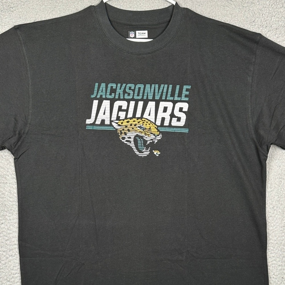 NEW Jacksonville Jaguars Shirt Mens 2XLT Tall Black Graphic Tee NFL Team Apparel
